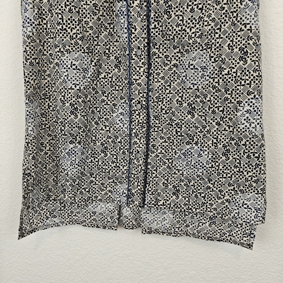 Marc By Marc Jacobs NWT Ink Multi Color Sleeveless Button Up Silk Blend Top S - Picture 2 of 12